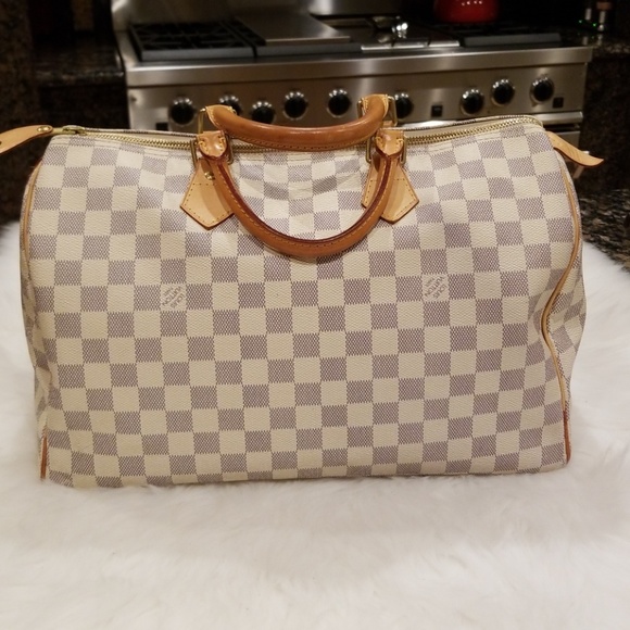 Louis Vuitton Handbags - Louis Vuitton Speedy Damier Azur 35